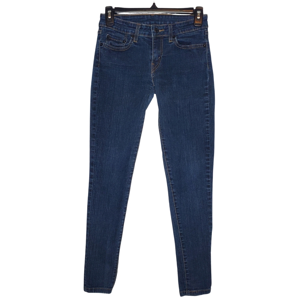 Levi's Dark Wash Skinny Jeans Mid Rise Size 5 Short